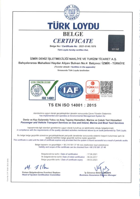 TS EN ISO 14001: 2015